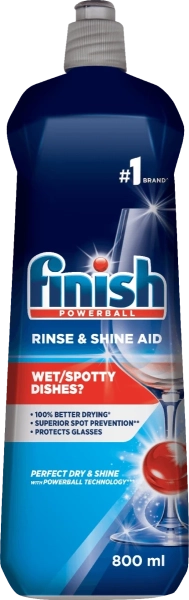 Leštidlo do myčky Finish Rinse & Shine Aid, 800 ml