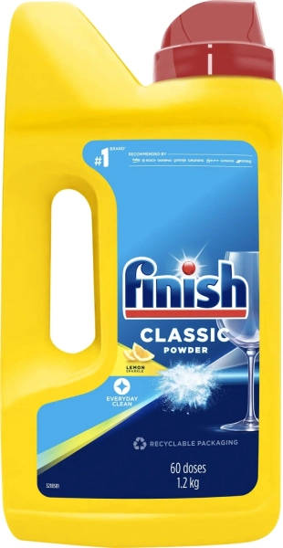 Prášek do myčky Finish Classic Power Lemon, 1,2 kg
