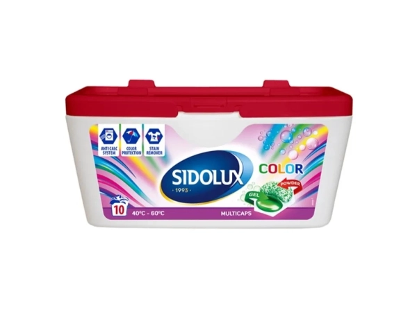 Sidolux Multicaps Color prací kapsle na barevné prádlo 10ks