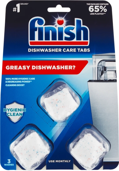 Čistič myčky Finish, 3 ks