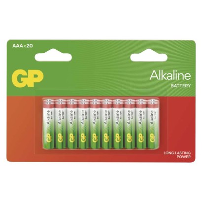 EMOS Alkalická baterie GP Alkaline AAA (LR03), 20 ks