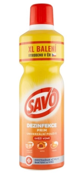 Dezinfekční čistící prostředek Savo Prim s vůní, 1,2 l