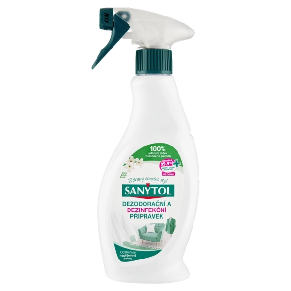 Dezodorační a dezinfekční prostředek na tkaniny Sanytol, 500 ml