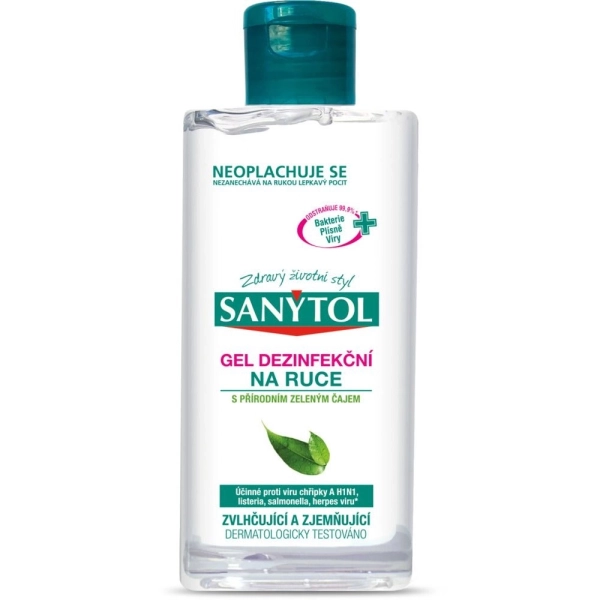 Dezinfekční gel na ruce Sanytol - Zelený čaj, 75 ml
