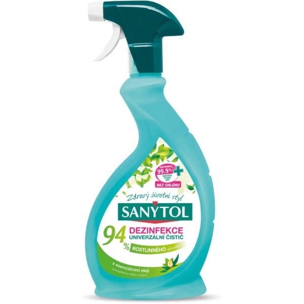 Dezinfekční čistící prostředek univerzální Sanytol 94% rostlinného původu, 500 ml