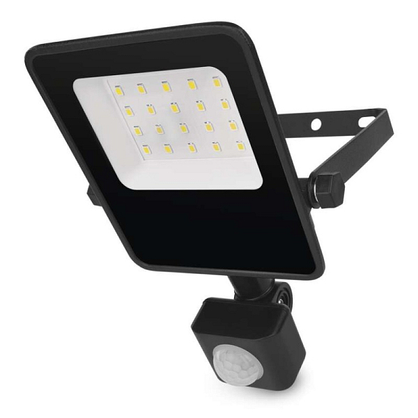 EMOS LED reflektor VISIO s pohybovým čidlem, 10 W, černý, neutrální bílá