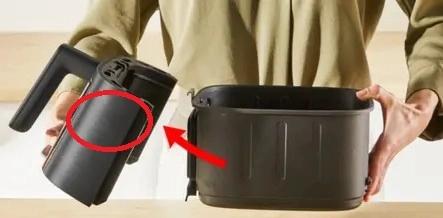 Rukojeť a kryt fritézy Tefal SS-998241