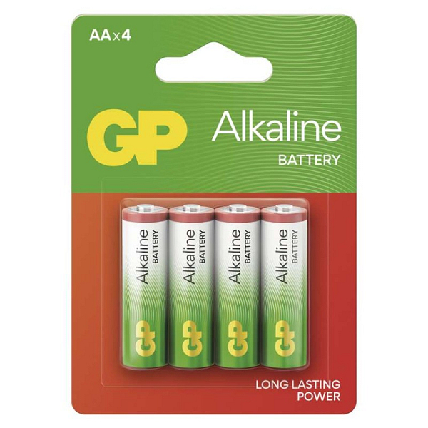 EMOS Alkalická baterie GP Alkaline AA (LR6), 4 ks