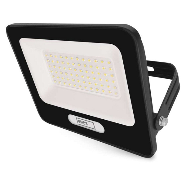EMOS LED reflektor GLARO 50W, černý, IP65, 5000 lm, neutrální bílá