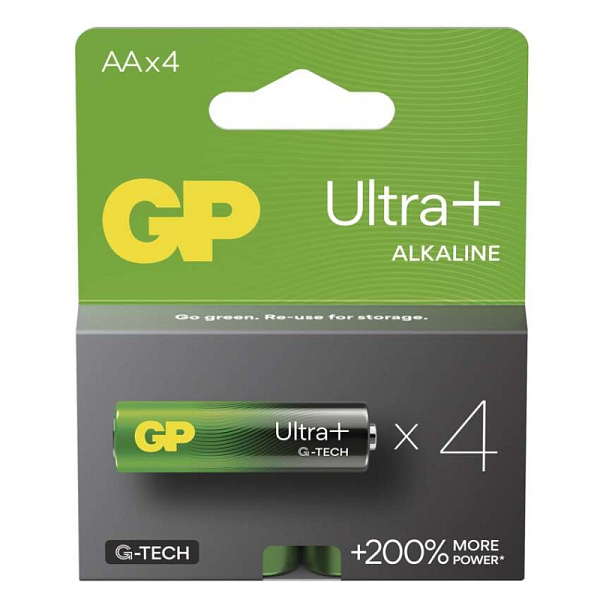 EMOS GP alkalická baterie Ultra Plus AA (LR6) 4PP
