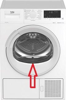 Dveře sušičky Beko komplet 2986090100