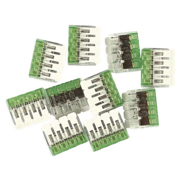 EMOS Páčková spojovací svorka 4× 0,2–4 mm2, 10 ks