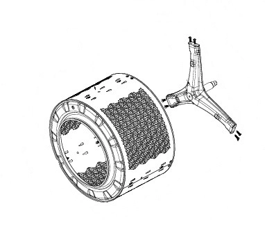 Buben pračky Hisense / Gorenje komplet HK2227495