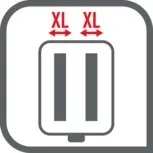 2 extra &scaron;irok&eacute; otvory pro siln&eacute; i tenk&eacute; kraj&iacute;ce