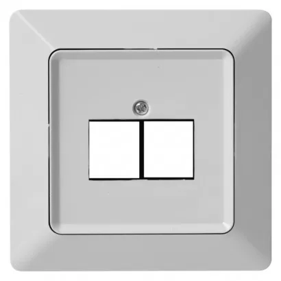 EMOS Kryt datové zásuvky 2xRJ45