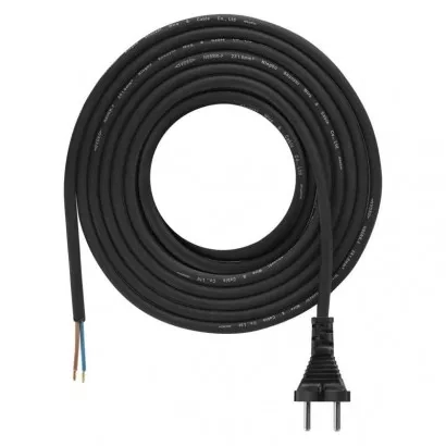 EMOS Flexo šňůra gumová 2× 1mm2, 5m, černá