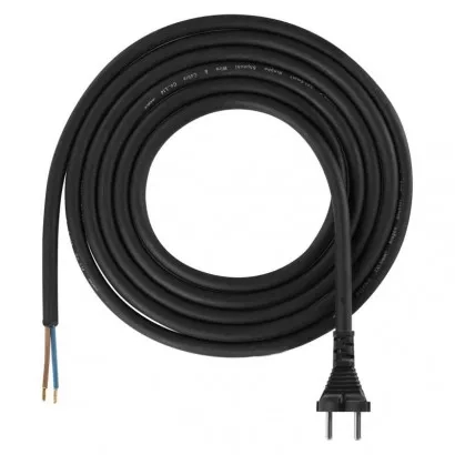 EMOS Flexo šňůra gumová 2× 1,5mm2, 3m, černá