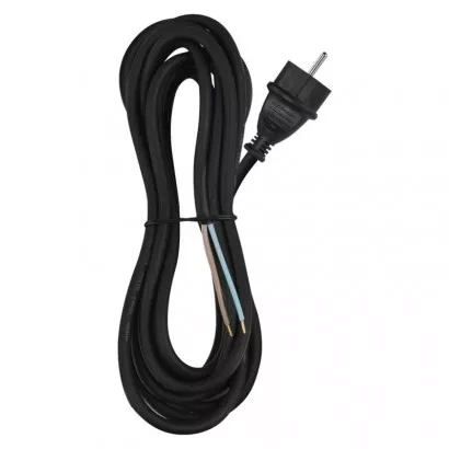 EMOS Flexo šňůra gumová 3× 1,5mm2, 5m, černá