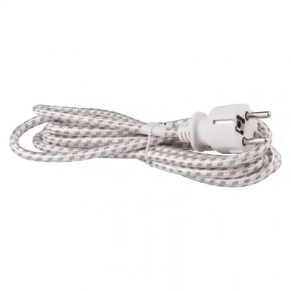 EMOS Flexo šňůra opředená 3× 0,75mm2 k žehličce, 2,4m