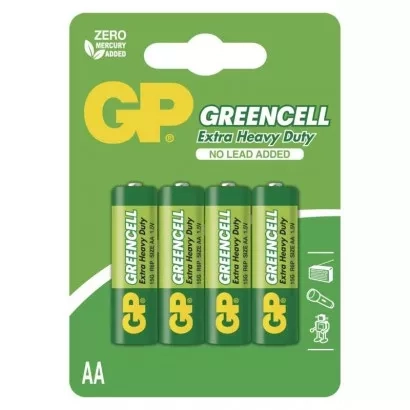 EMOS Zinková baterie GP Greencell AA (R6), 4 ks