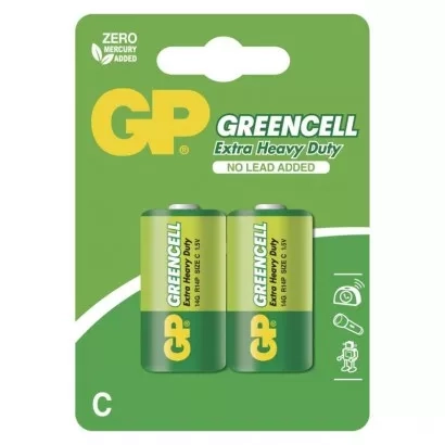 EMOS Zinková baterie GP Greencell C (R14), 2 ks