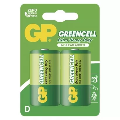 EMOS Zinková baterie GP Greencell D (R20), 2 ks