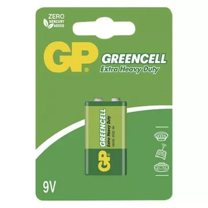 EMOS Zinková baterie GP Greencell 9V (6F22), 1 ks