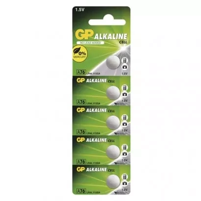 EMOS Alkalická knoflíková baterie GP Ultra plus A76F (LR44), 5 ks