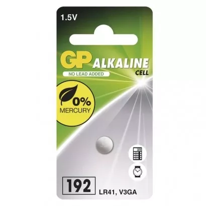EMOS Alkalická knoflíková baterie GP Ultra plus 192F (LR41), 1 ks