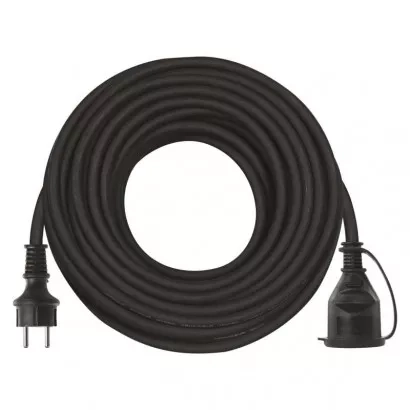 EMOS Venkovní prodlužovací kabel 25 m / 1 zásuvka / černý / guma-neopren / 230 V / 2,5 mm2