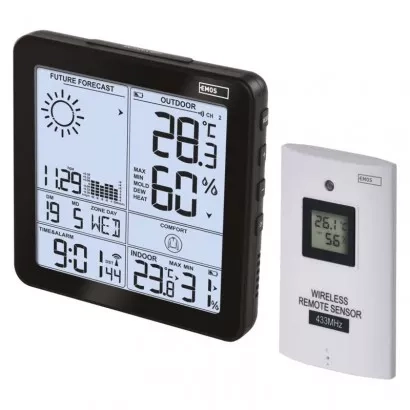 EMOS Domácí bezdrátová meteostanice E5080