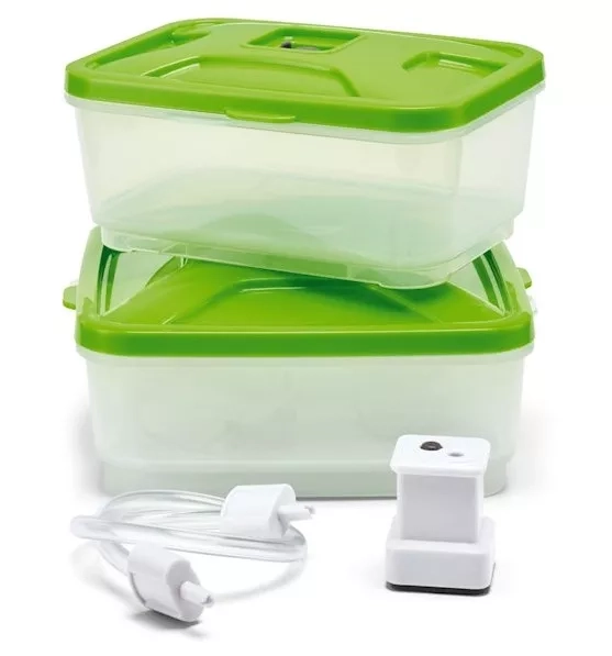 Sada dvou krabiček a adaptéru pro vakuovačku Tefal XA258010