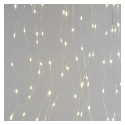 EMOS LED vánoční drop řetěz – záclona, 1,7x2 m, venkovní i vnitřní, teplá bílá, programy