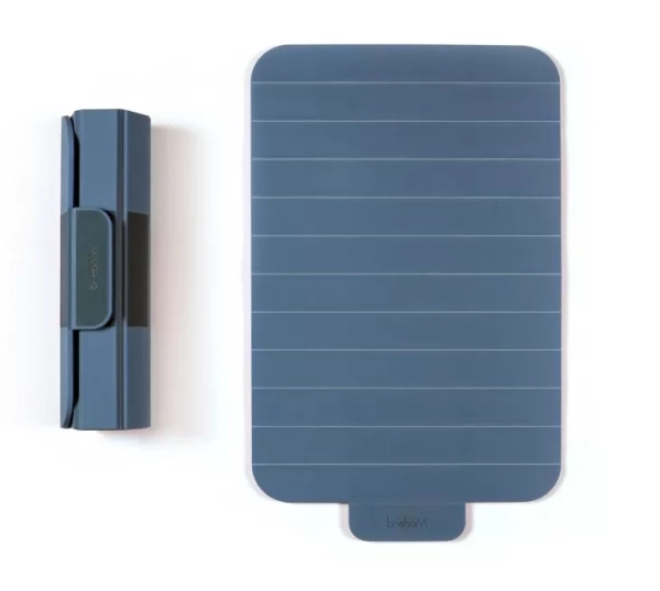 Rolovací prkénko Trebonn s magnetickým klipem - Modrošedé