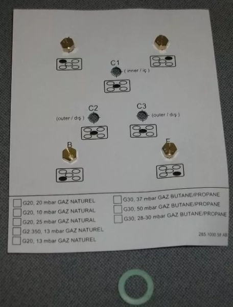 Sada trysek Beko 4431100042