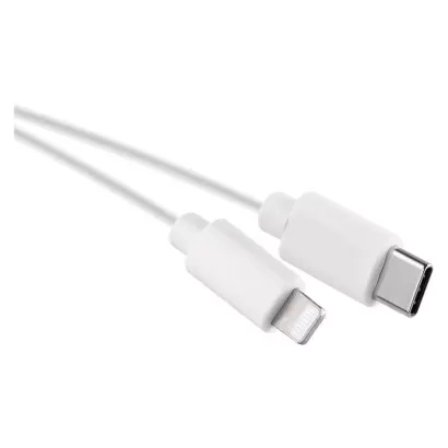 EMOS Nabíjecí a datový kabel USB-C 2.0 / Lightning MFi, 1 m, bílý