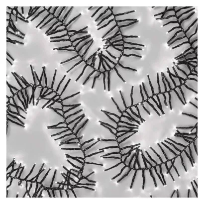 EMOS LED vánoční řetěz – ježek, 7,2 m, venkovní i vnitřní, studená bílá, programy, časovač