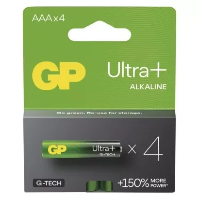 EMOS Alkalická baterie GP Ultra Plus AAA (LR03), 4 ks