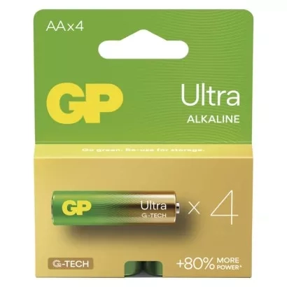 EMOS Alkalická baterie GP Ultra AA (LR6), 4 ks