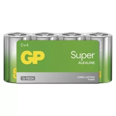 EMOS Alkalická baterie GP Super D (LR20), 4 ks