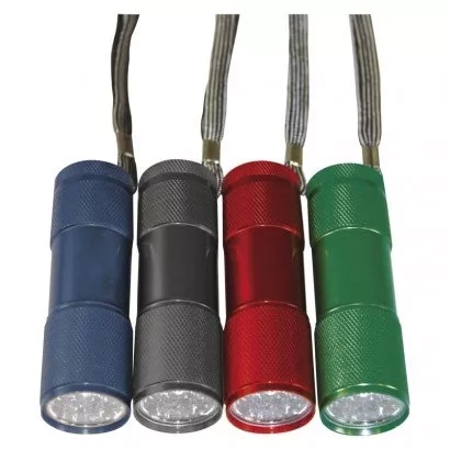 EMOS LED ruční kovová svítilna P3848, 50 lm, 3× AAA, modrá