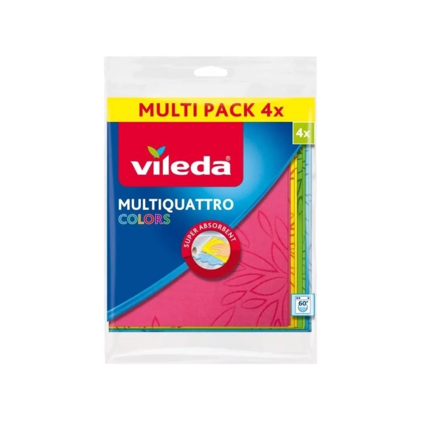 VILEDA Hadřík Multiquattro Colors 4 ks
