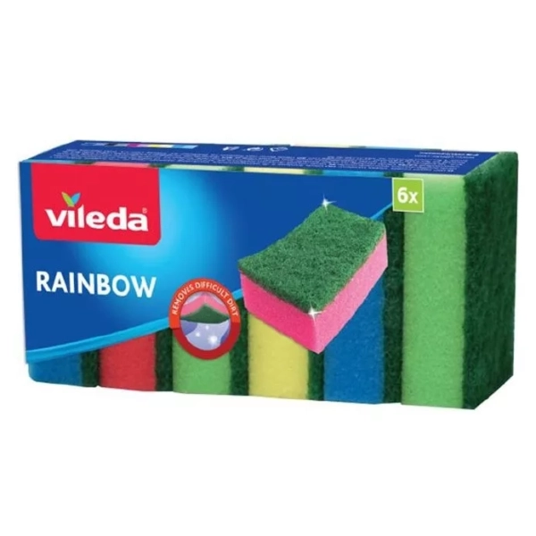 VILEDA houbička Rainbow 6 ks