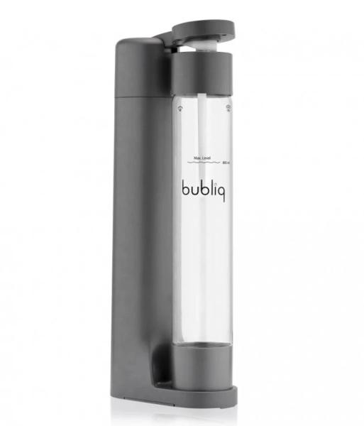 Výrobník sody Bubliq - šedá matná + bombička CO2