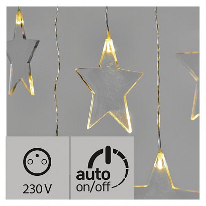 EMOS LED vánoční závěs – hvězdy, 80cm, venkovní, teplá bílá, č.