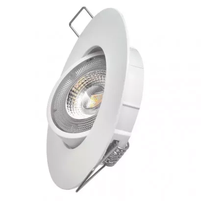 EMOS LED bodové svítidlo SIMMI bílé, kruh 5W neutrální bílá