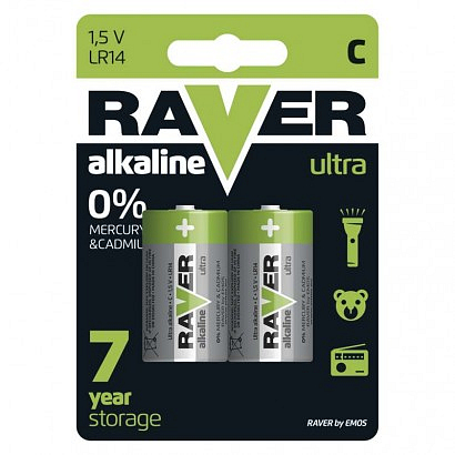 EMOS Alkalická baterie RAVER C (LR14)