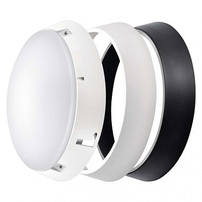 EMOS LED přisazené svítidlo ZURI, kruhové černá/bílá 14W teplá bílá