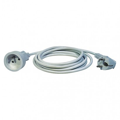 EMOS Prodlužovací kabel 1,5 m / 1 zásuvka / bílý / PVC / 1 mm2