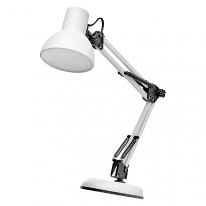 EMOS Stolní lampa LUCAS na žárovku E27, bílá